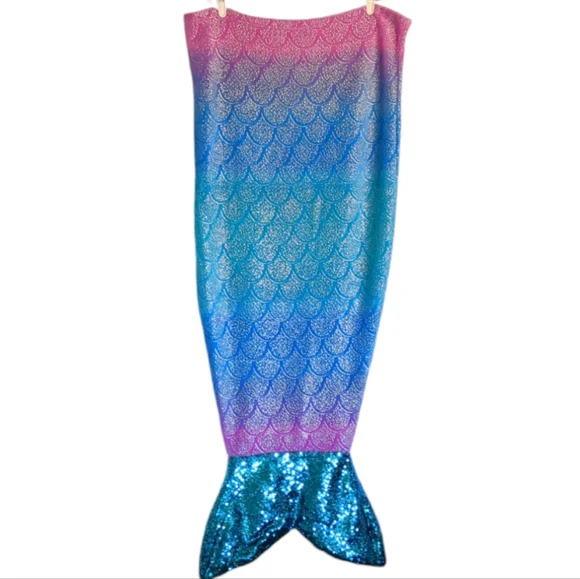 Mermaid tail fleece blanket - Picture 1 of 4